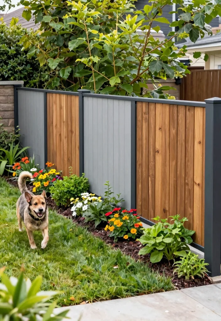 14 Front Garden Fence Ideas That Keep Dogs In Without Blocking Views - 8. Modular Panel Fencing 1