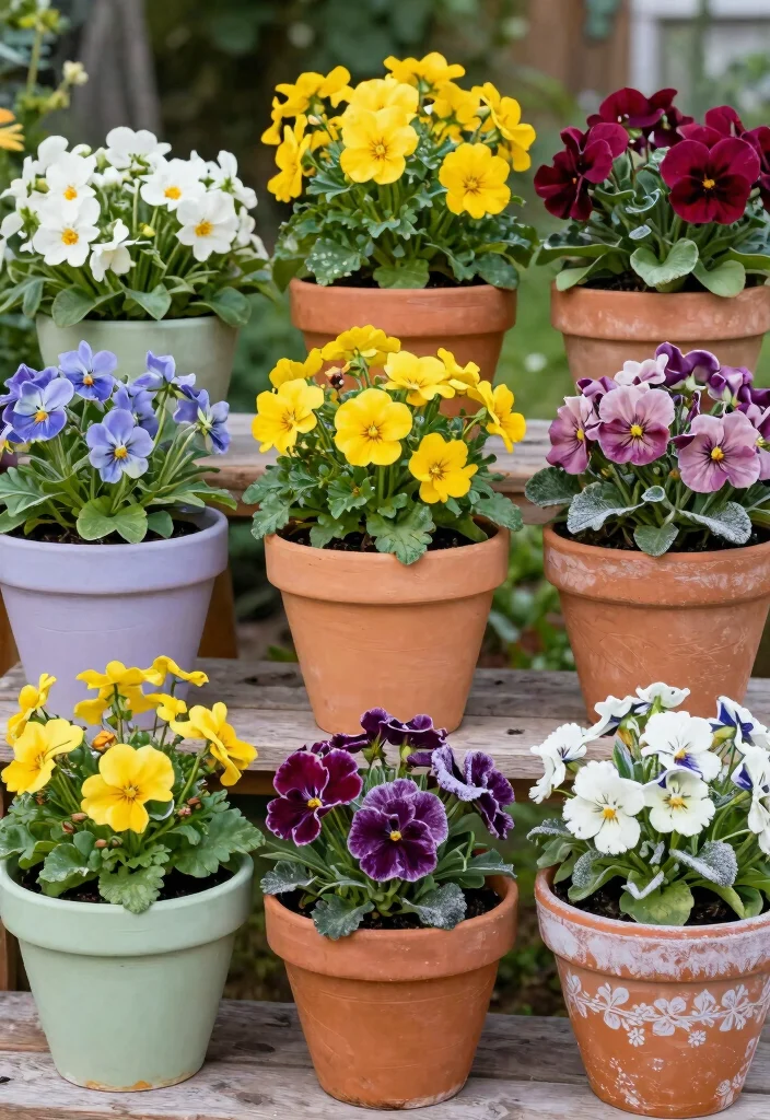 14 Painted Flower Pot Ideas That Actually Last Outdoors - 14. Seasonal Painted Pots 1