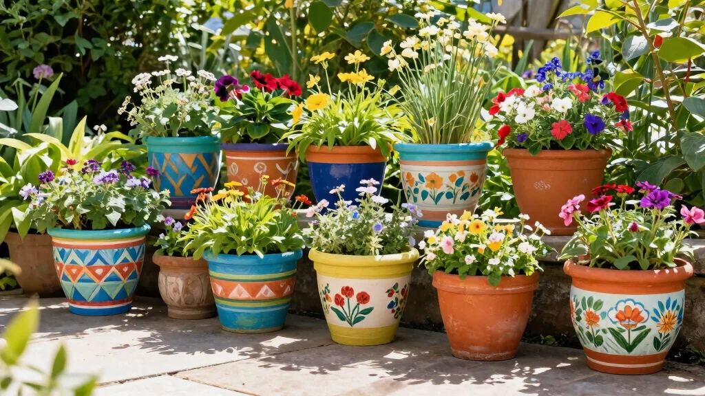 14 Painted Flower Pot Ideas That Actually Last Outdoors