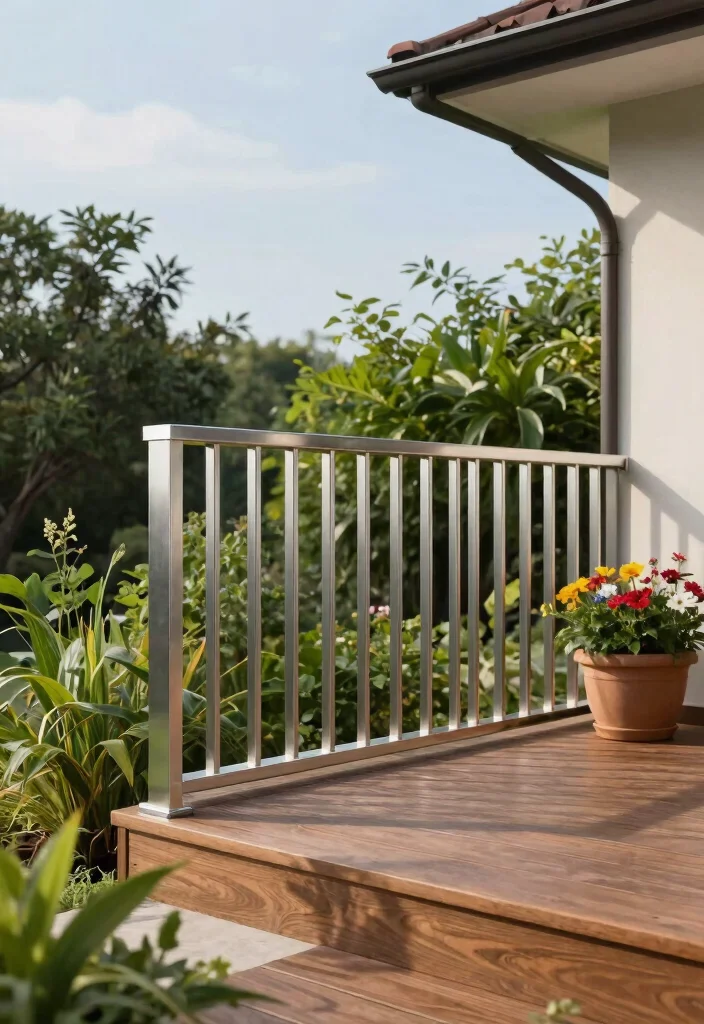 14 Porch Railing Designs That Pass Inspection and Add Curb Appeal - 1. Recycled Metal Railings 1