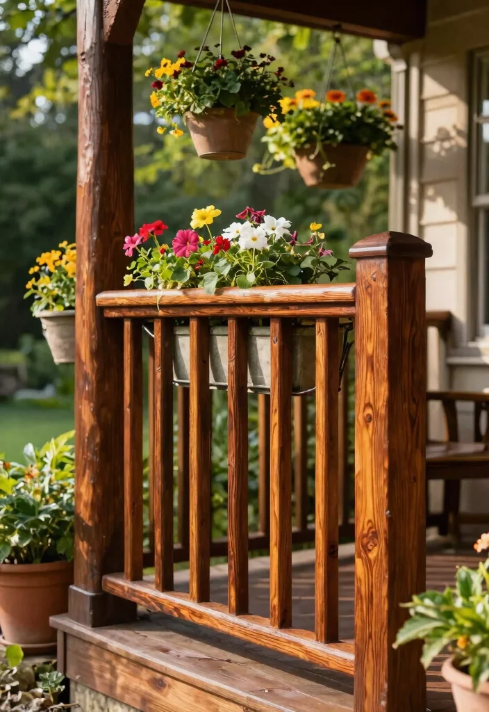 14 Porch Railing Designs That Pass Inspection and Add Curb Appeal - 2. Natural Wood Railings 1
