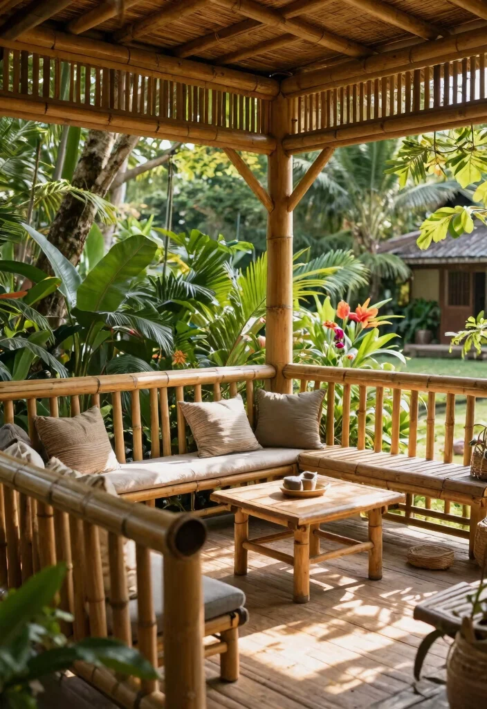 14 Porch Railing Designs That Pass Inspection and Add Curb Appeal - 4. Bamboo Railings 1