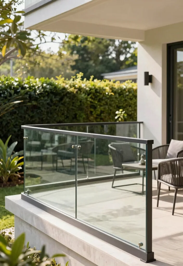 14 Porch Railing Designs That Pass Inspection and Add Curb Appeal - 5. Glass Panel Railings 1