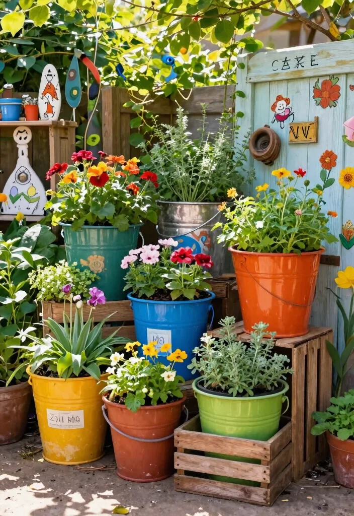 14 Tall Planter Ideas That Stand Upright Without Tipping Over - 3. Recycled Container Planters 1