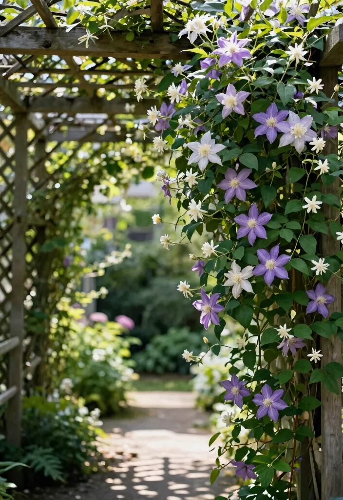 14 Trellis Roof Ideas That Provide Shade Without Full Coverage - 1. Lattice Trellis Overhead 1