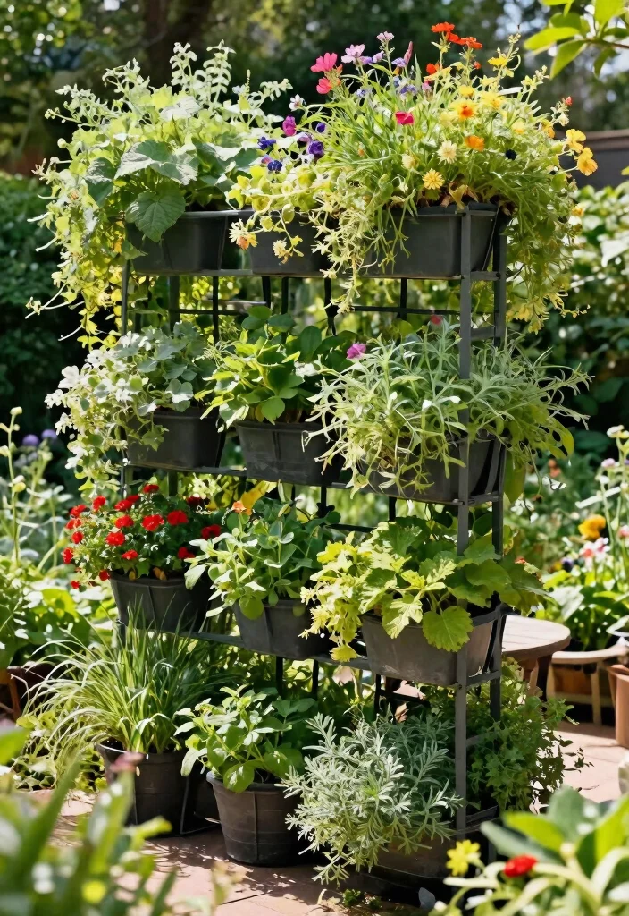 14 Trellis Roof Ideas That Provide Shade Without Full Coverage - 10. Trellis with Vertical Planters 1