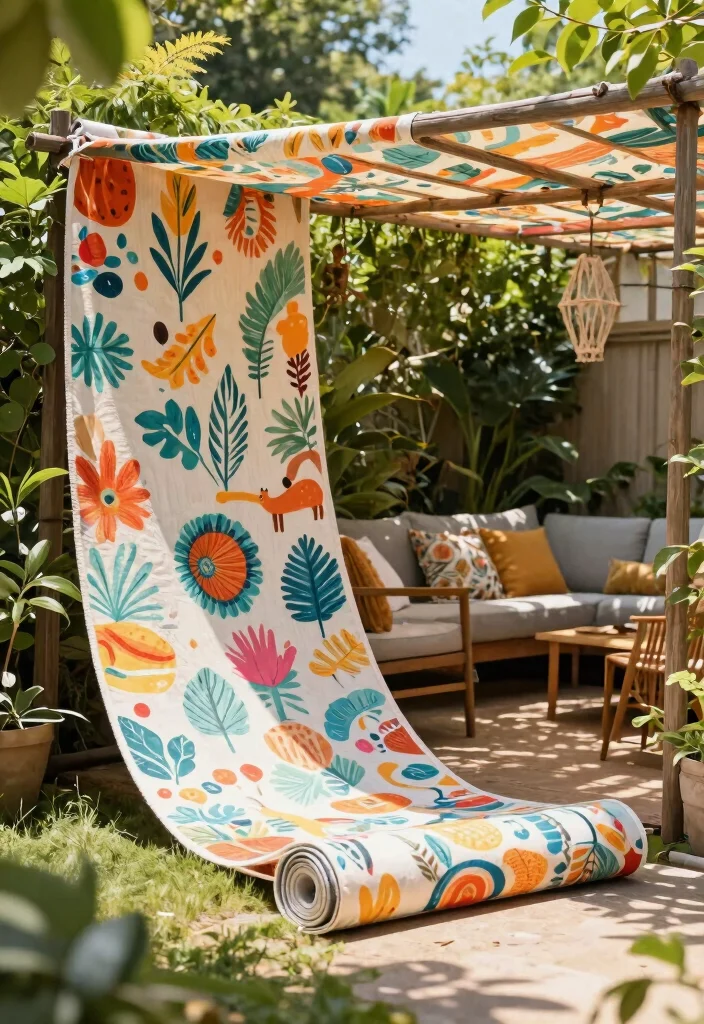 14 Trellis Roof Ideas That Provide Shade Without Full Coverage - 8. Trellis with Roll-up Fabric 1