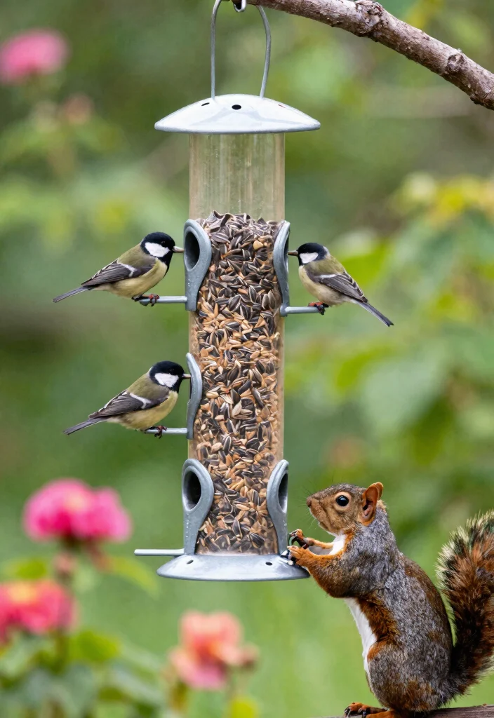 15 Backyard Bird Feeders That Keep Squirrels Out for Good - 1. Squirrel-Proof Tube Feeders 1