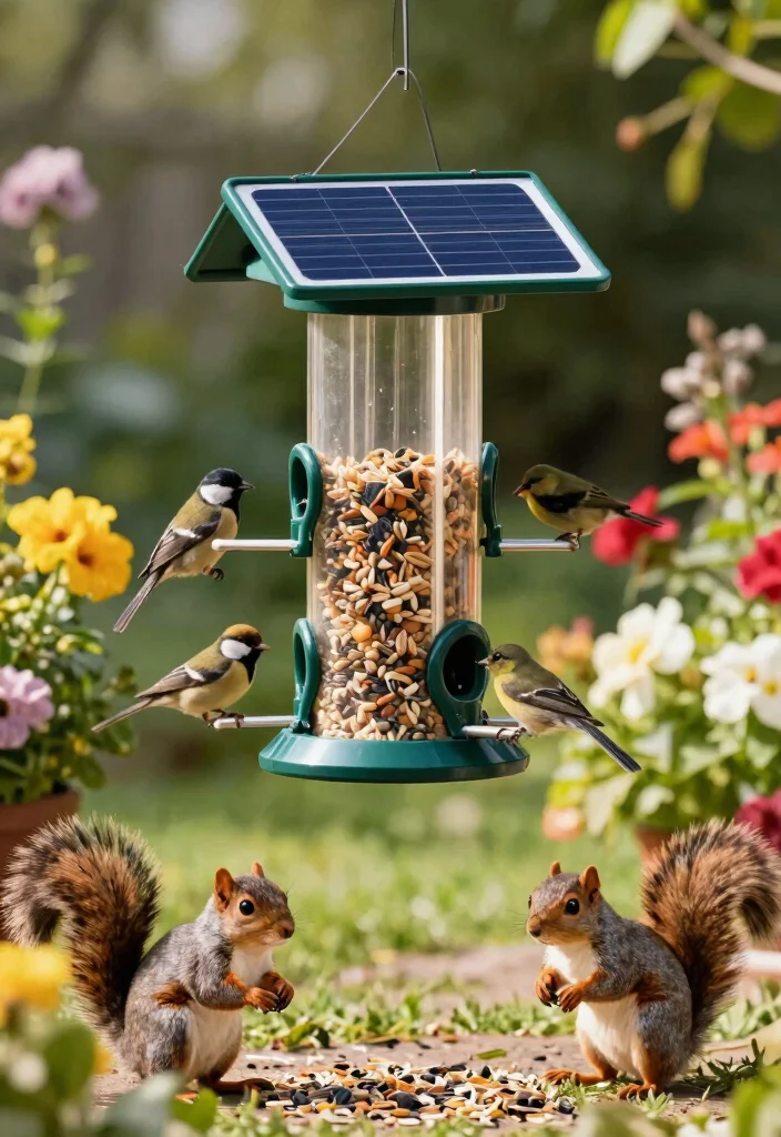 15 Backyard Bird Feeders That Keep Squirrels Out for Good - 6. Electric Bird Feeders 1
