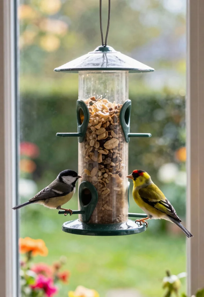15 Backyard Bird Feeders That Keep Squirrels Out for Good - 8. Window Bird Feeders 1