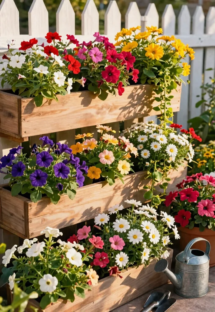 15 Backyard Garden Beds That Suit Any Yard Size or Budget - 12. Colorful Flower Boxes 1