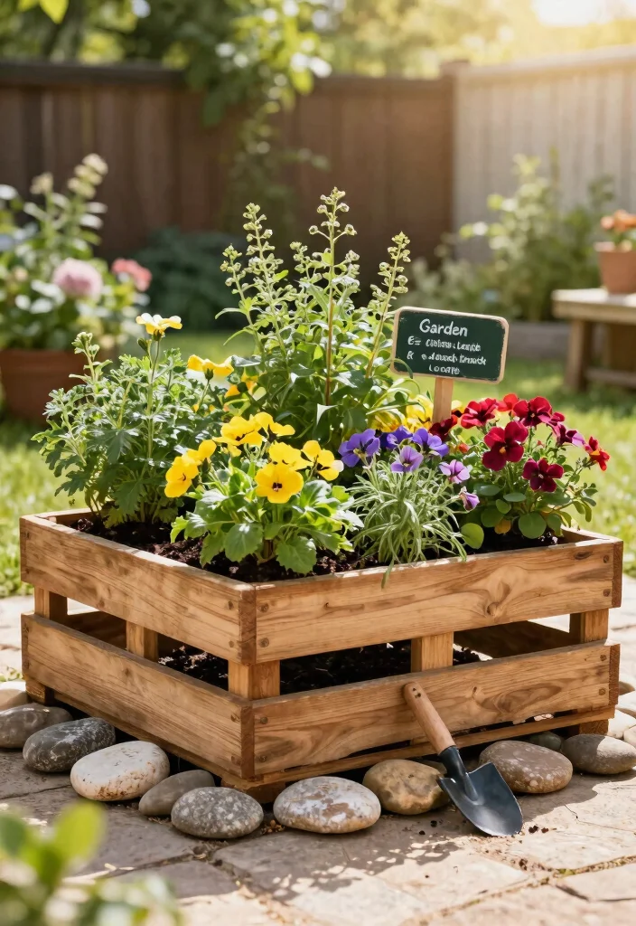 15 Backyard Garden Beds That Suit Any Yard Size or Budget - 3. DIY Wooden Pallet Garden 1