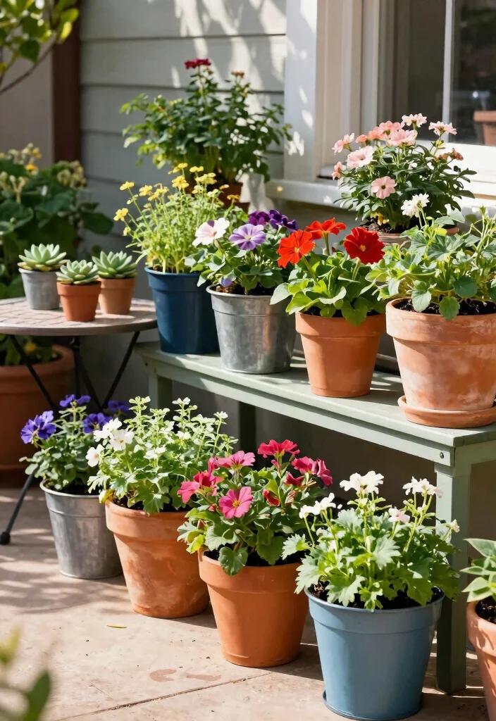 15 Backyard Garden Beds That Suit Any Yard Size or Budget - 5. Container Gardens on Patios 1