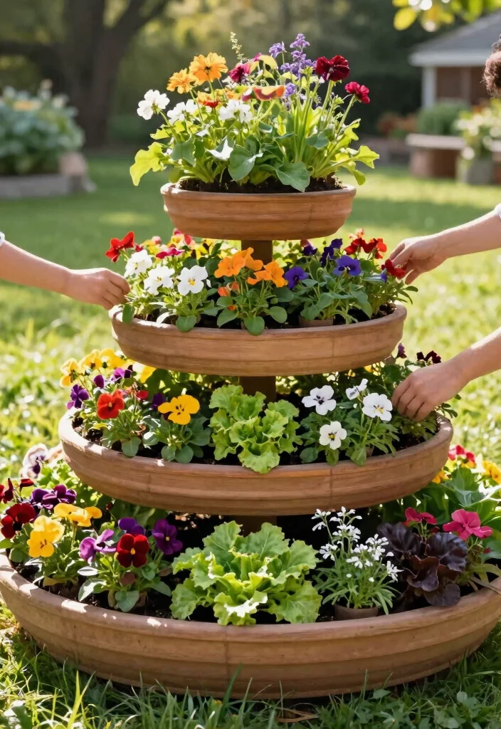 15 Backyard Garden Beds That Suit Any Yard Size or Budget - 7. Tiered Planter Boxes 1