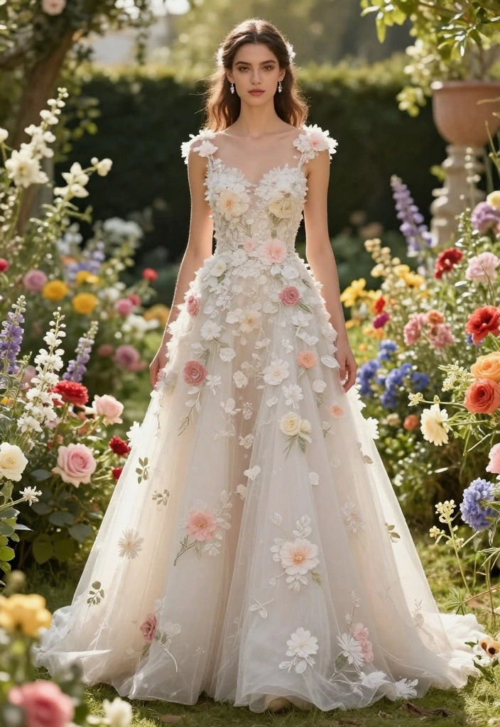 15 Backyard Wedding Dress Ideas for Outdoor Garden Ceremonies - 13. Whimsical Asymmetrical Dress 1