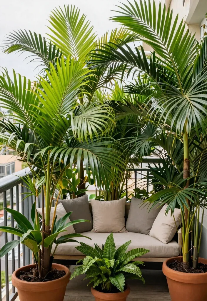 15 Balcony Privacy Plants That Block Neighbors Without Taking Much Space - 10. Palms: Tropical Elegance 1