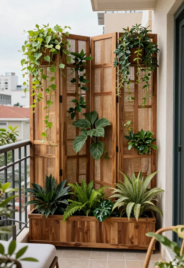 15 Balcony Privacy Plants That Block Neighbors Without Taking Much Space - 12. Privacy Screens: Stylish Barriers 1