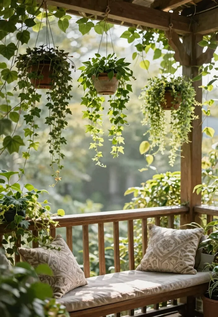 15 Balcony Privacy Plants That Block Neighbors Without Taking Much Space - 13. Trailing Plants: Cascading Coverage 1