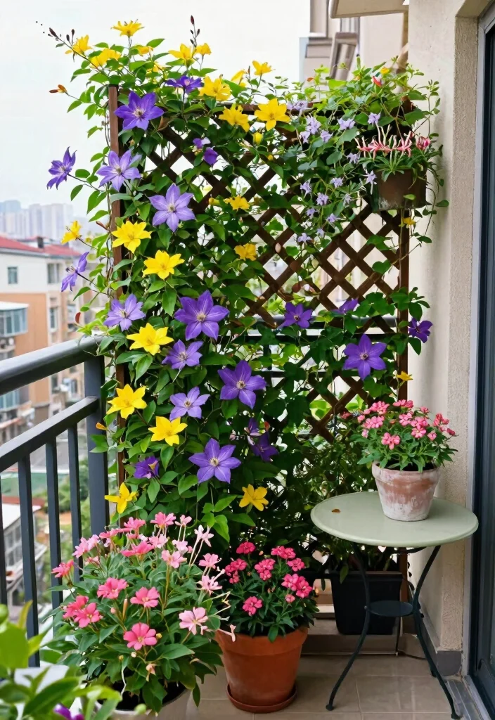 15 Balcony Privacy Plants That Block Neighbors Without Taking Much Space - 2. Climbing Vines: Nature’s Curtain 1
