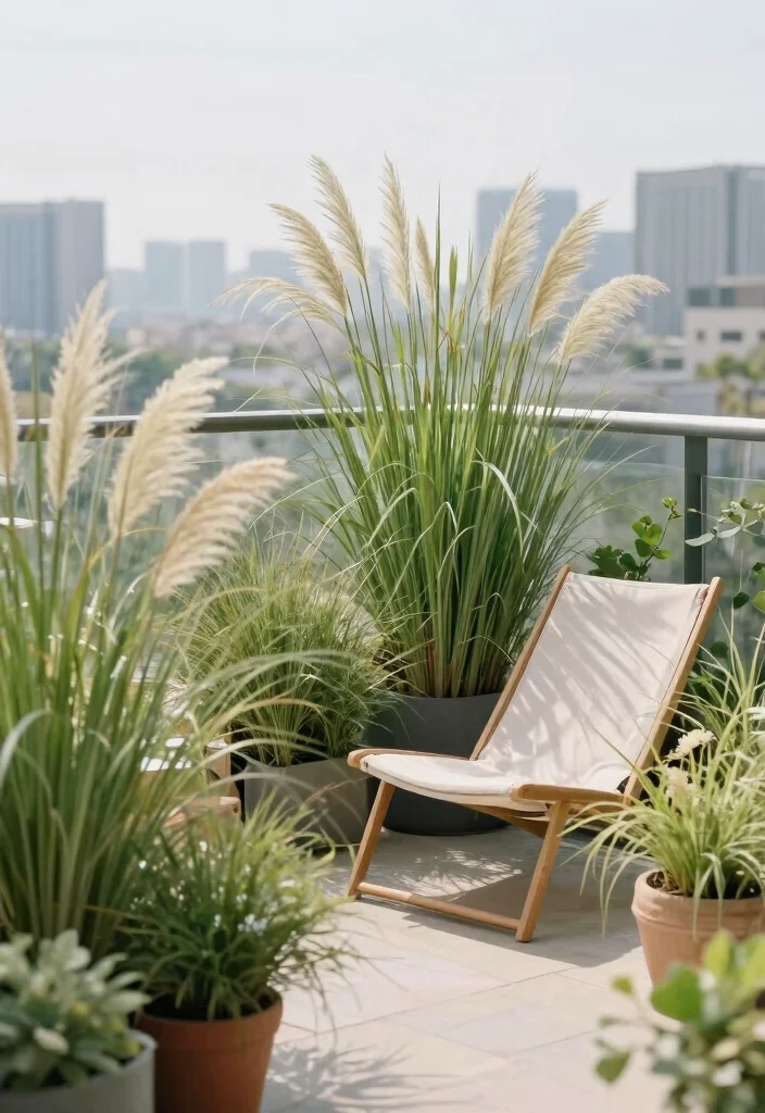 15 Balcony Privacy Plants That Block Neighbors Without Taking Much Space - 5. Ornamental Grasses: Softening the View 1