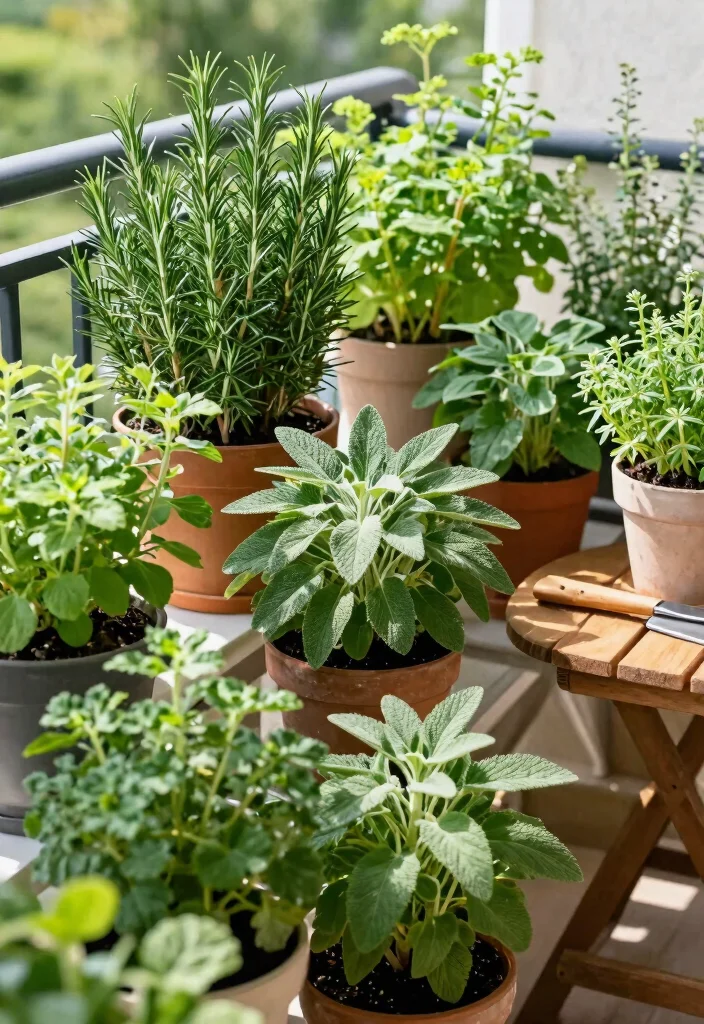 15 Balcony Privacy Plants That Block Neighbors Without Taking Much Space - 8. Herbs: Practical and Private 1