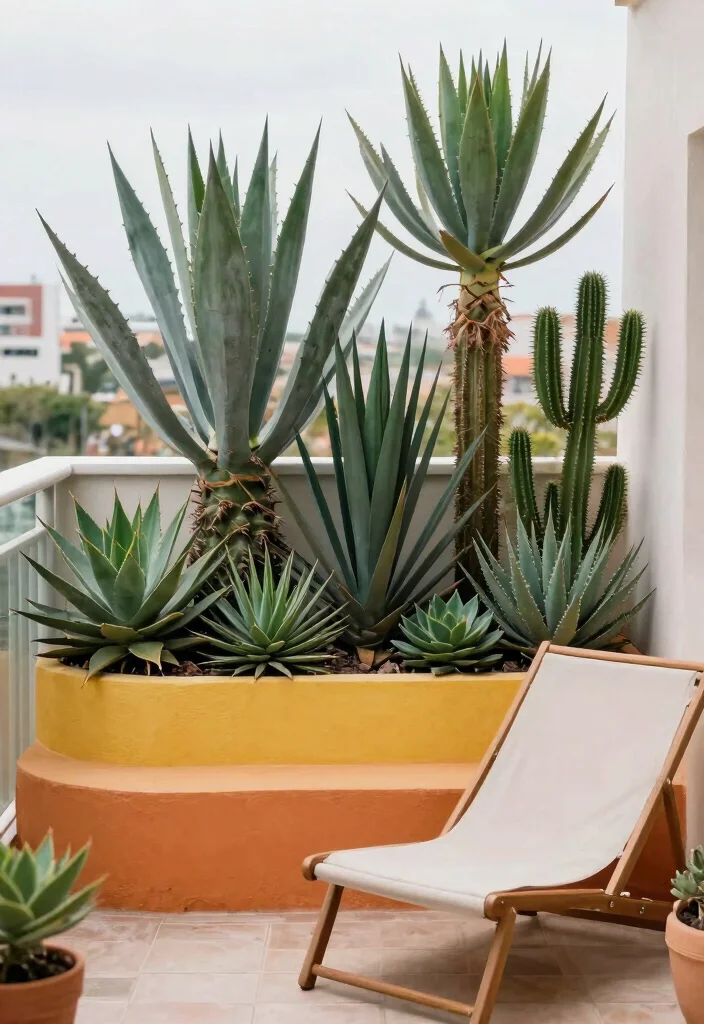 15 Balcony Privacy Plants That Block Neighbors Without Taking Much Space - 9. Succulents: Unconventional Privacy 1