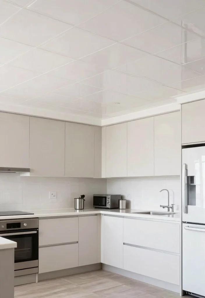 15 Drop Ceiling Tiles That Look Like Real Tin Without the Cost - 11. Glossy Finishes for a Bright and Open Feel 1