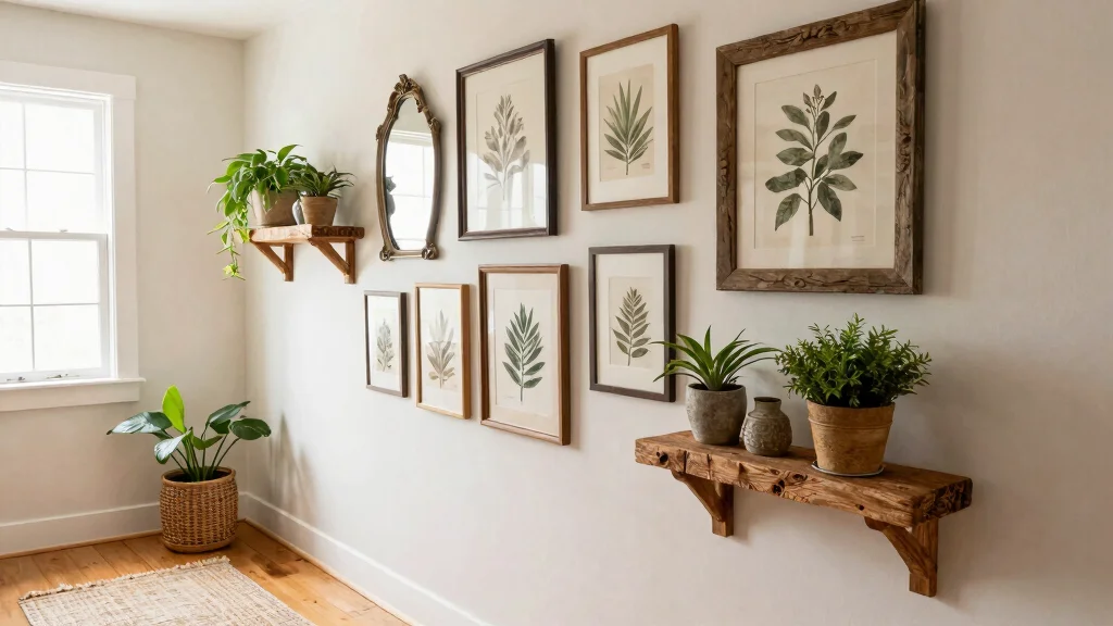 15 Farmhouse Gallery Wall Ideas That Work in Small Hallways