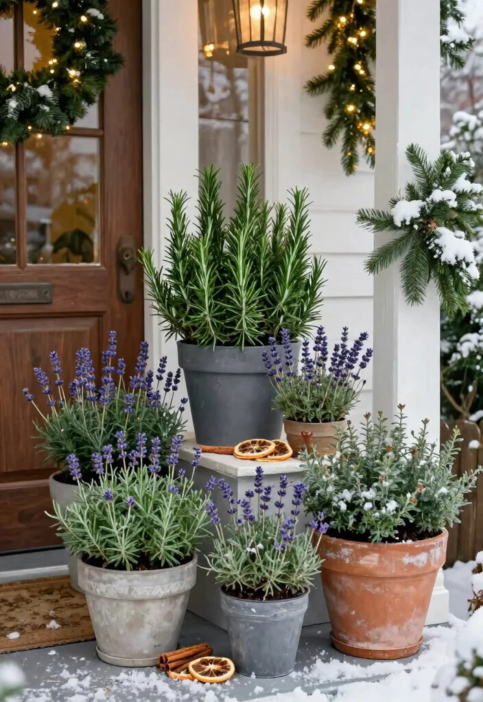 15 Holiday Porch Pots That Survive Freezing Temps - 8. Fragrant Fillers 1