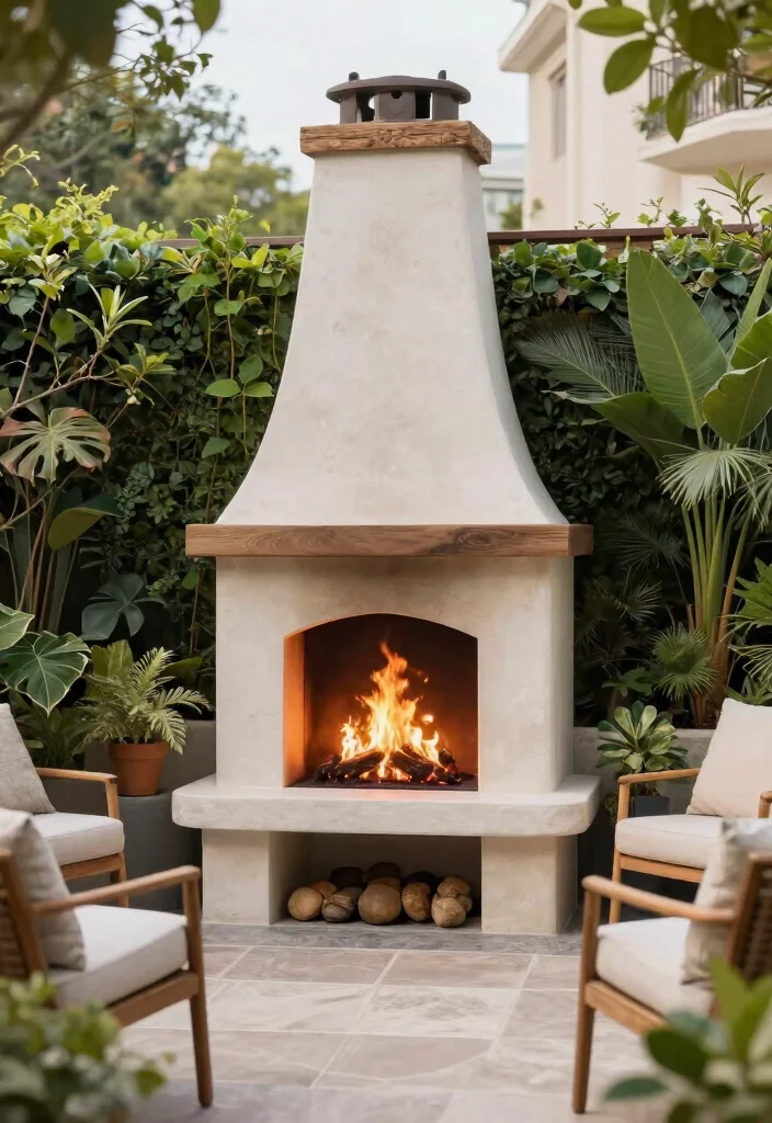 15 Modern Outdoor Fireplace Ideas for Small Patios and Tight Spaces - 10. Customized Fire Features 1