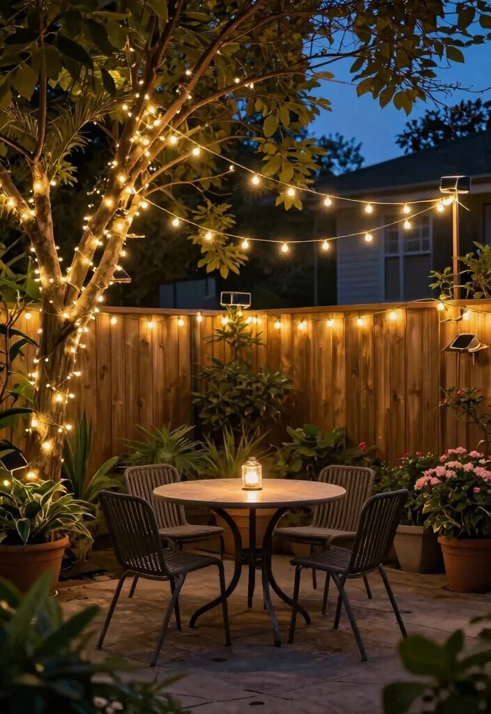 15 Outdoor Lighting Ideas That Operate Without Trenching New Wire - 1. Solar String Lights for Cozy Evenings 1