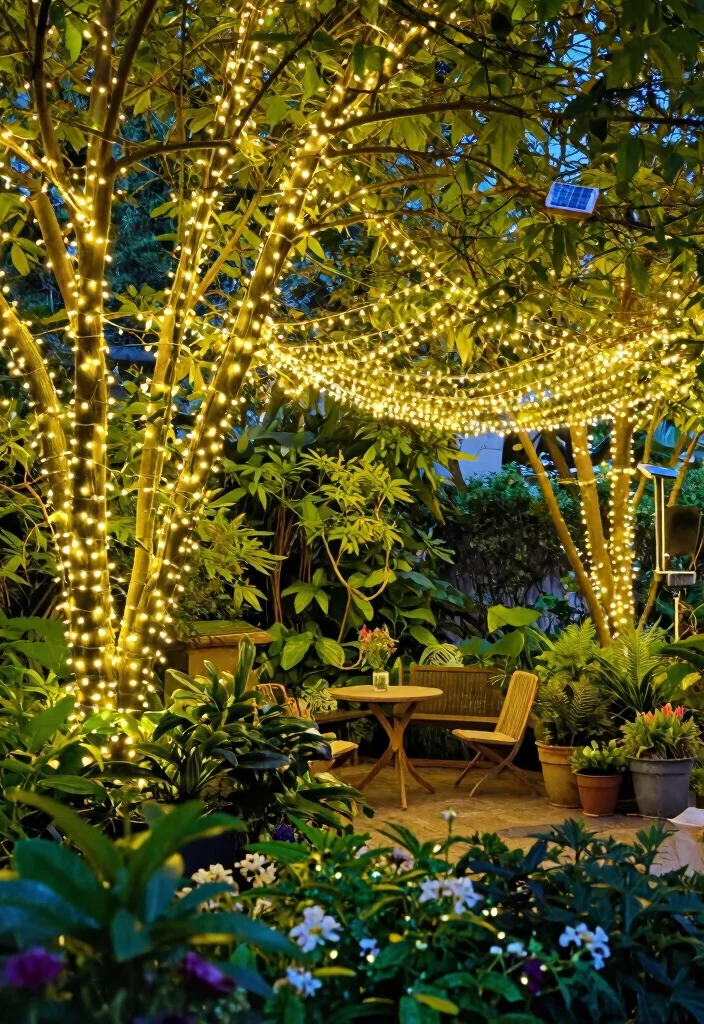 15 Outdoor Lighting Ideas That Operate Without Trenching New Wire - 5. Solar Fairy Lights for Enchantment 1