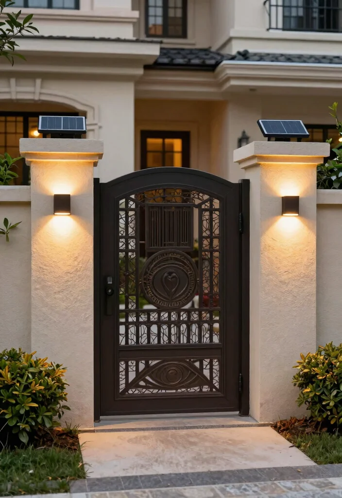 15 Outdoor Lighting Ideas That Operate Without Trenching New Wire - 7. Solar Wall Lights for Architectural Elegance 1