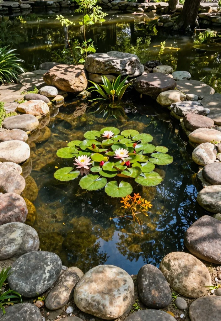 15 Small Backyard Pond Ideas That Don't Need Electric Pumps - 1. The Natural Oasis 1
