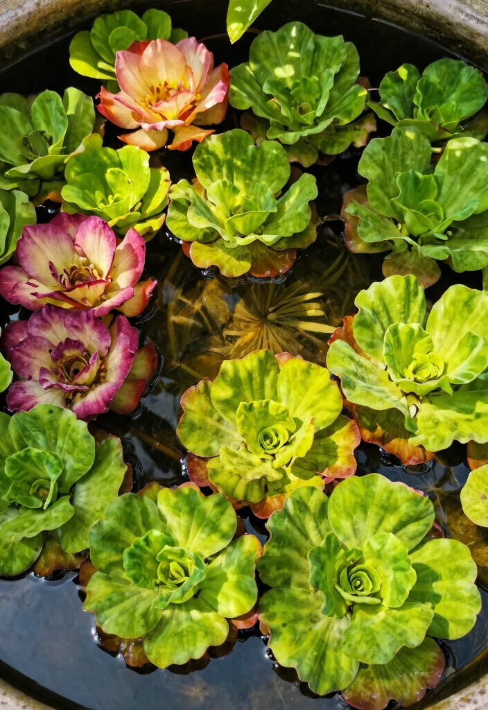 15 Small Backyard Pond Ideas That Don't Need Electric Pumps - 12. The Aquatic Plant Showcase 1