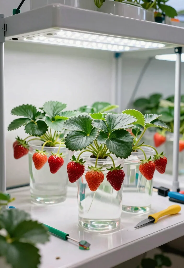 15 Strawberry Planter Concepts That Prevent Rot and Maximize Yield - 13. Strawberry Hydroponics 1