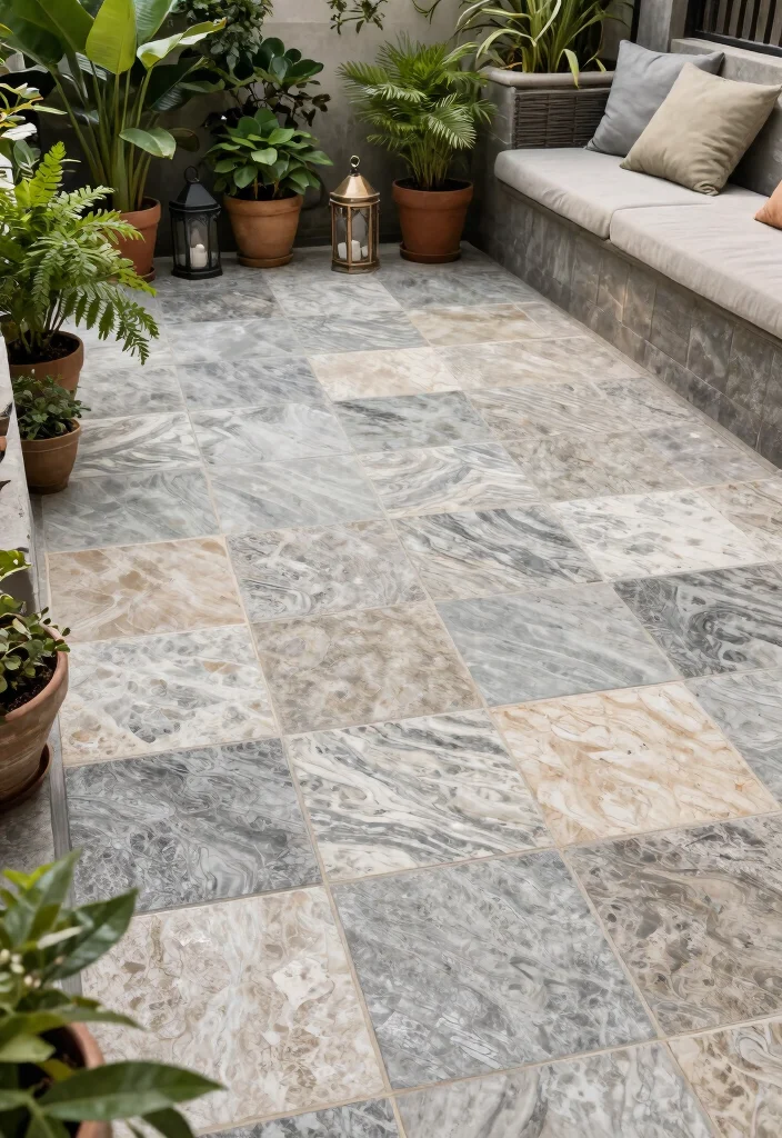 15 Terrace Tile Concepts That Don't Crack in Freeze-Thaw Cycles - 1. Durable Porcelain Tiles 1