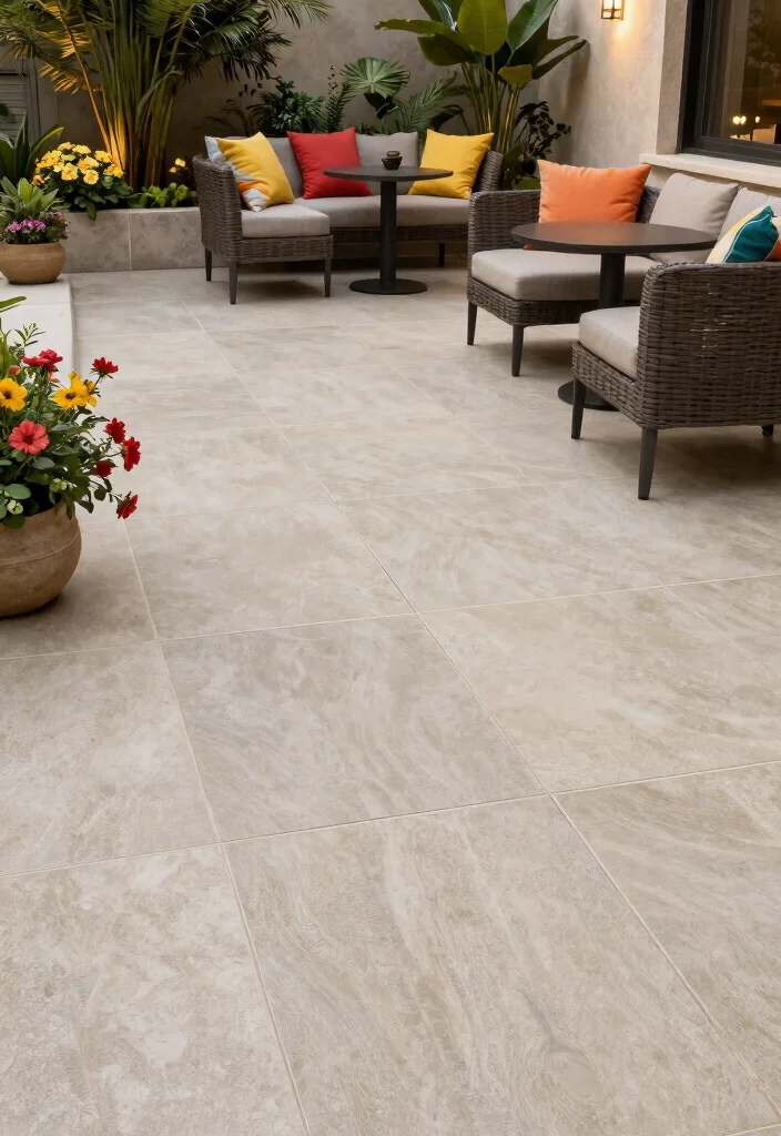 15 Terrace Tile Concepts That Don't Crack in Freeze-Thaw Cycles - 14. Textured Ceramic Tiles 1