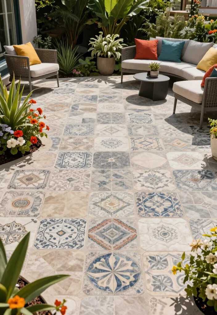 15 Terrace Tile Concepts That Don't Crack in Freeze-Thaw Cycles - 15. Interlocking Tiles 1