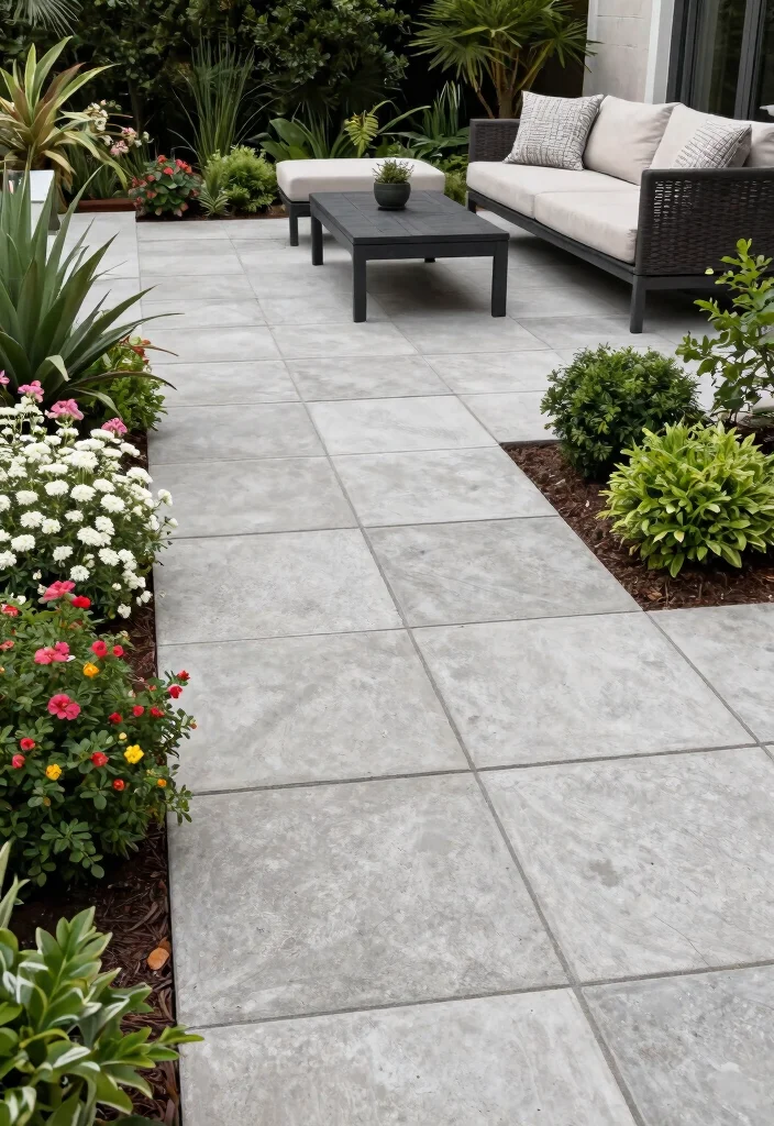 15 Terrace Tile Concepts That Don't Crack in Freeze-Thaw Cycles - 4. Concrete Pavers with a Twist 1
