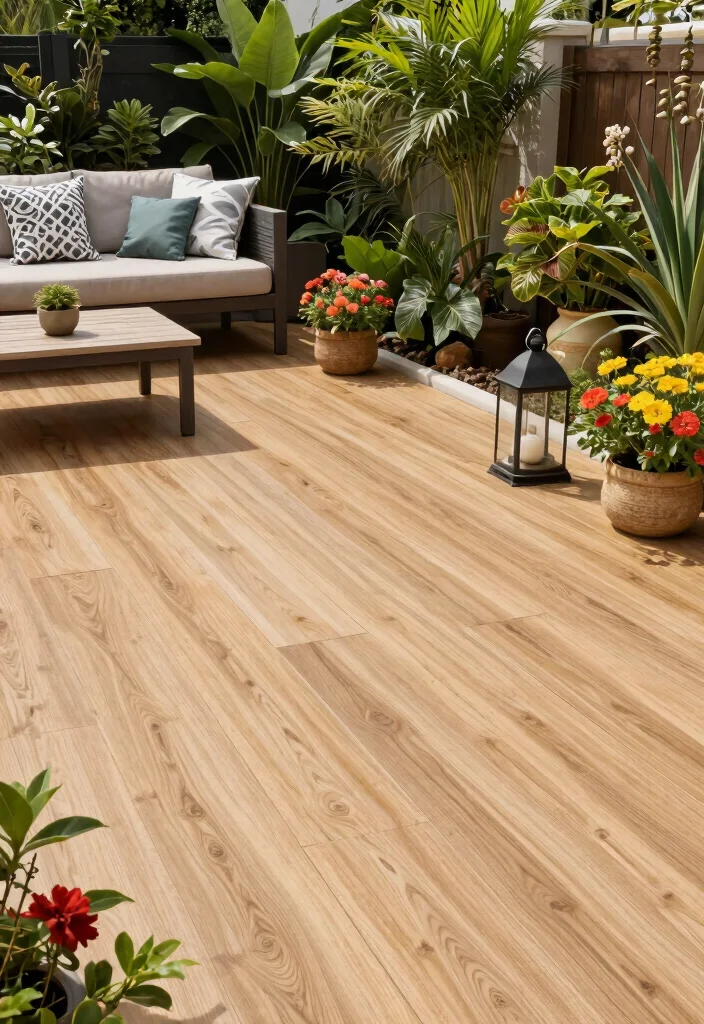 15 Terrace Tile Concepts That Don't Crack in Freeze-Thaw Cycles - 6. Composite Deck Tiles 1