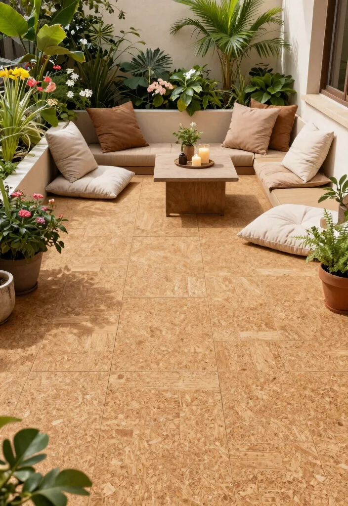 15 Terrace Tile Concepts That Don't Crack in Freeze-Thaw Cycles - 8. Eco-Friendly Cork Tiles 1