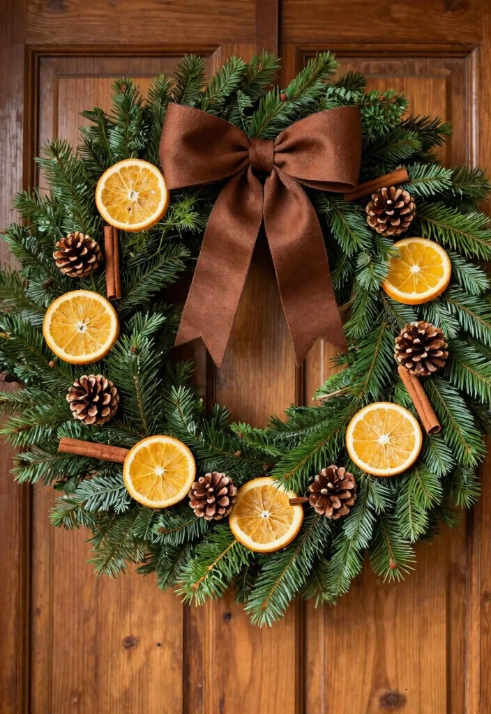 15 Xmas Porch Decor Ideas That Survive Weather Through New Year - 1. Evergreen Wreaths with a Twist 1